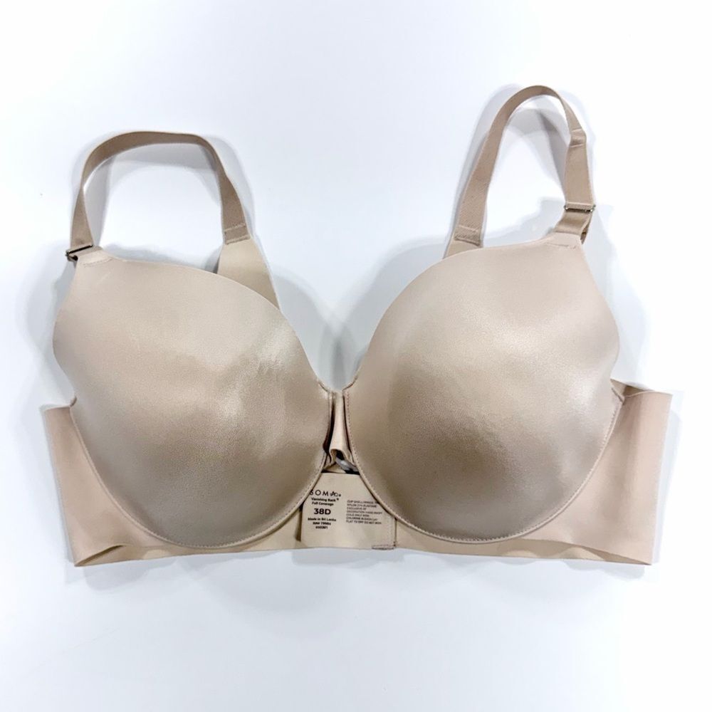 Soma Vanishing Back Full Coverage Bra – Size 38D (Nude)